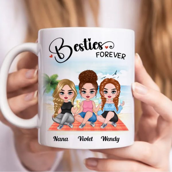 Besties - Besties Forever - Personalized Mug (BB) For Sale - Image 4