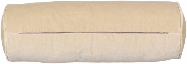 Asta Oatmeal Cotton Bolster Pillow Cover For Discount - Image 4